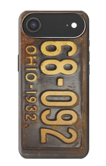 S3228 Vintage Car License Plate Case For iPhone Air