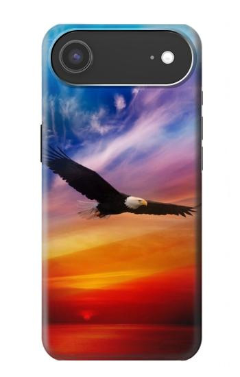 S3841 Bald Eagle Flying Colorful Sky Case For iPhone Air