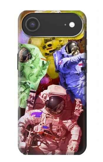 S3914 Colorful Nebula Astronaut Suit Galaxy Case For iPhone Air