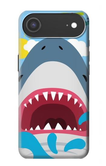 S3947 Shark Helicopter Cartoon Case For iPhone Air