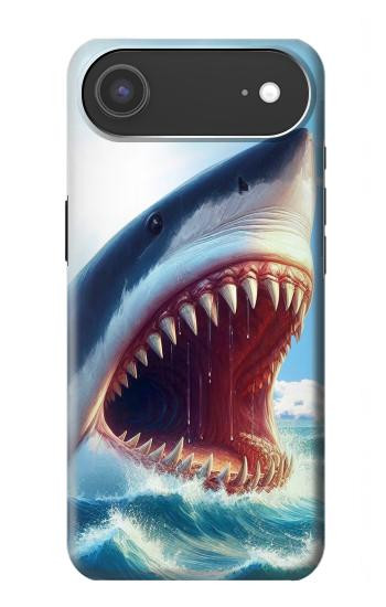 S4004 Oil Color Painting Giant Shark.jpeg Case For iPhone Air