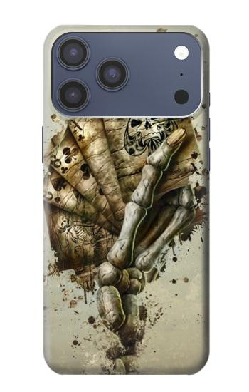 S0550 Skull Card Poker Case For iPhone 17 Pro Max, 18 Pro Max