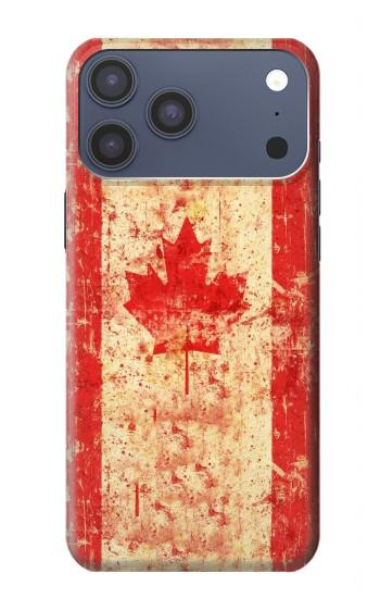 S1603 Canada Flag Old Vintage Case For iPhone 17 Pro Max, 18 Pro Max