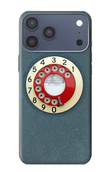 S1968 Rotary Dial Telephone Case For iPhone 17 Pro Max, 18 Pro Max