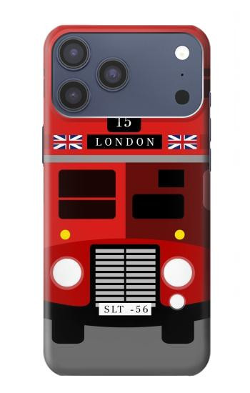 S2058 England British Double Decker Bus Case For iPhone 17 Pro Max, 18 Pro Max