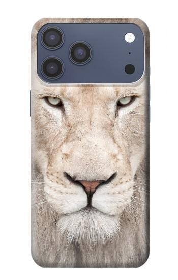 S2399 White Lion Face Case For iPhone 17 Pro Max, 18 Pro Max