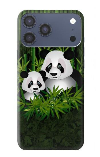 S2441 Panda Family Bamboo Forest Case For iPhone 17 Pro Max, 18 Pro Max