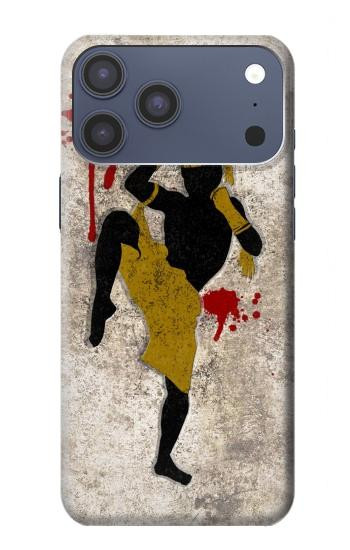 S2635 Muay Thai Kickboxing Fight Blood Case For iPhone 17 Pro Max, 18 Pro Max