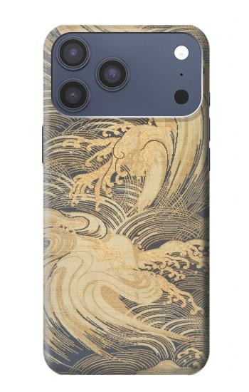 S2680 Japan Art Obi With Stylized Waves Case For iPhone 17 Pro Max, 18 Pro Max