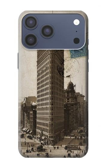 S2832 New York 1903 Flatiron Building Postcard Case For iPhone 17 Pro Max