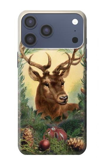 S2841 Vintage Reindeer Christmas Case For iPhone 17 Pro Max