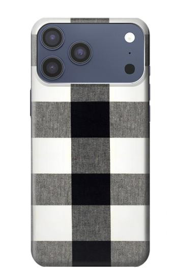 S2842 Black and White Buffalo Check Pattern Case For iPhone 17 Pro Max