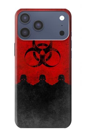 S2917 Biohazards Virus Red Alert Case For iPhone 17 Pro Max, 18 Pro Max