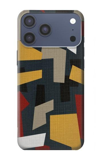 S3386 Abstract Fabric Texture Case For iPhone 17 Pro Max, 18 Pro Max