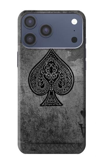 S3446 Black Ace Spade Case For iPhone 17 Pro Max, 18 Pro Max