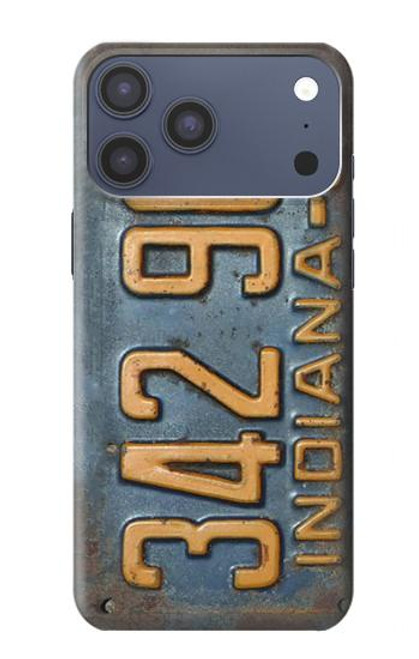 S3750 Vintage Vehicle Registration Plate Case For iPhone 17 Pro Max