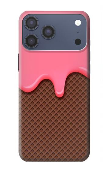 S3754 Strawberry Ice Cream Cone Case For iPhone 17 Pro Max, 18 Pro Max
