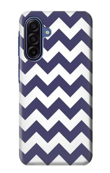 S2345 Navy Blue Shavron Zig Zag Pattern Case For Samsung Galaxy A17