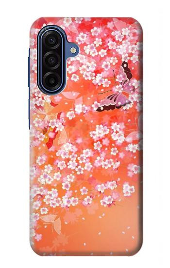 S2543 Japanese Kimono Style Flower Pattern Case For Samsung Galaxy A17