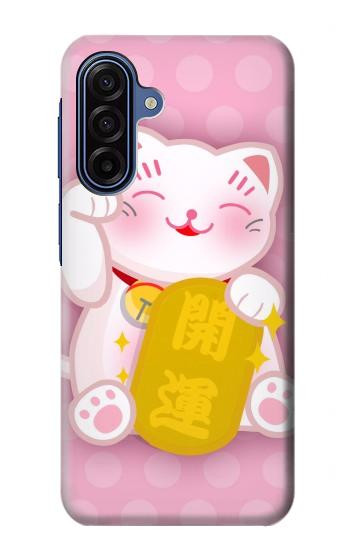 S3025 Pink Maneki Neko Lucky Cat Case For Samsung Galaxy A17
