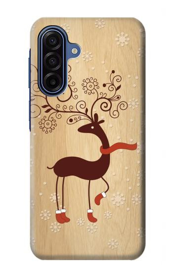 S3081 Wooden Raindeer Graphic Printed Case For Samsung Galaxy A17