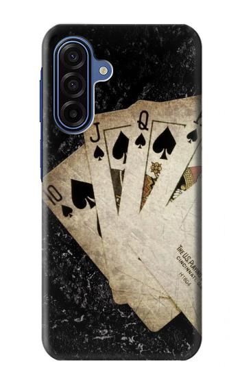 S3231 Vintage Royal Straight Flush Cards Case For Samsung Galaxy A17