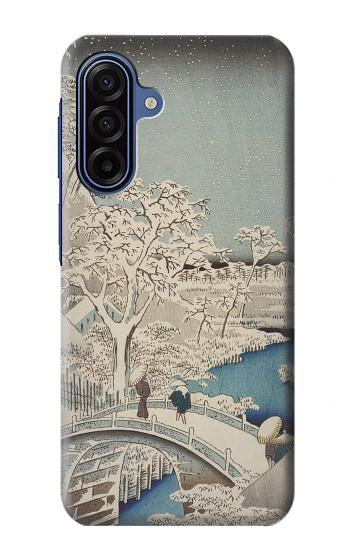 S3350 Utagawa Hiroshige Drum Bridge Yuhi Hill in Meguro Case For Samsung Galaxy A17