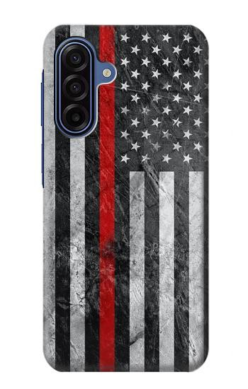 S3687 Firefighter Thin Red Line American Flag Case For Samsung Galaxy A17