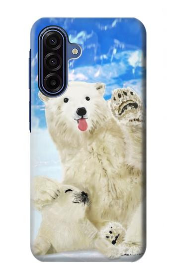 S3794 Arctic Polar Bear and Seal Paint Case For Samsung Galaxy A17, A18