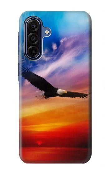 S3841 Bald Eagle Flying Colorful Sky Case For Samsung Galaxy A17