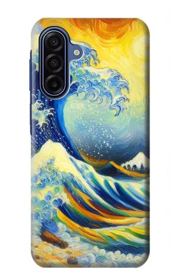 S4005 Oil Color Painting Great Waves Case For Samsung Galaxy A17