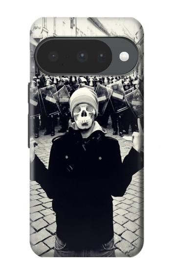 S1108 Skull Mask Man Protester Case For Google Pixel 10, 10 Pro