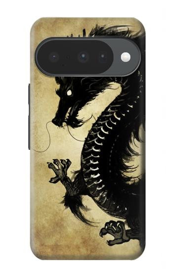 S1482 Black Dragon Painting Case For Google Pixel 10, 10 Pro