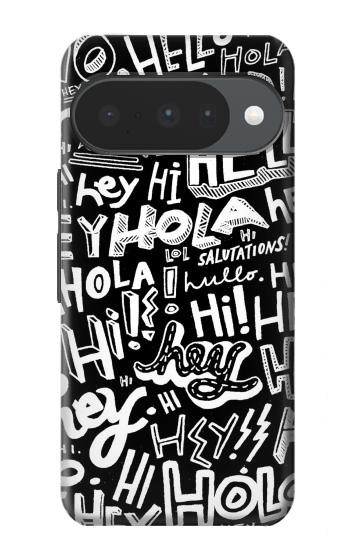 S2744 Hey Hi Hello Art Pattern Case For Google Pixel 10, 10 Pro