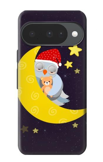 S2849 Cute Sleepy Owl Moon Night Case For Google Pixel 10, 10 Pro
