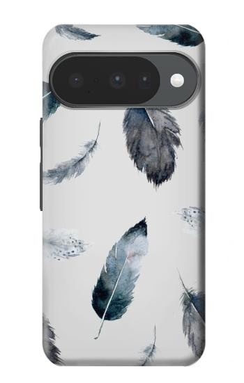 S3085 Feather Paint Pattern Case For Google Pixel 10, 10 Pro