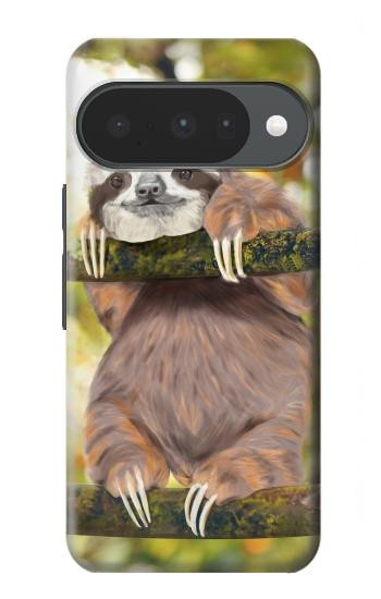 S3138 Cute Baby Sloth Paint Case For Google Pixel 10, 10 Pro