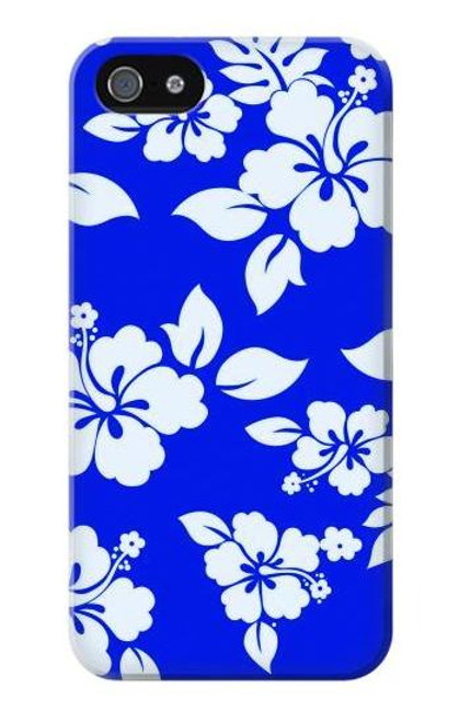 S2244 Hawaiian Hibiscus Blue Pattern Case For iPhone 5 5S SE