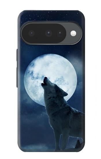S3693 Grim White Wolf Full Moon Case For Google Pixel 10, 10 Pro