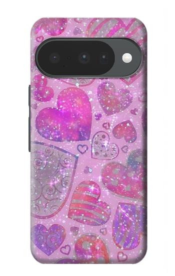 S3710 Pink Love Heart Case For Google Pixel 10, 10 Pro
