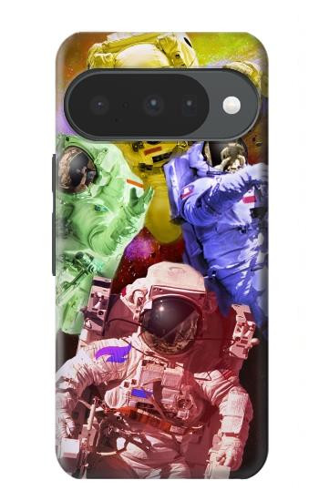 S3914 Colorful Nebula Astronaut Suit Galaxy Case For Google Pixel 10, 10 Pro