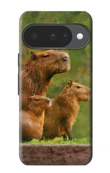 S3917 Capybara Family Giant Guinea Pig Case For Google Pixel 10, 10 Pro