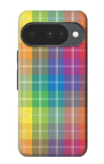 S3942 LGBTQ Rainbow Plaid Tartan Case For Google Pixel 10, 10 Pro
