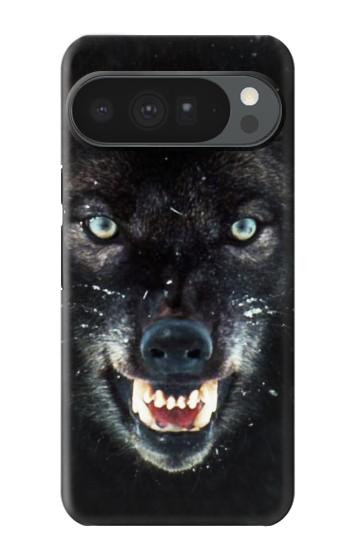 S2823 Black Wolf Blue Eyes Face Case For Google Pixel 10 Pro XL