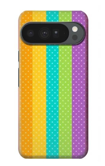 S3678 Colorful Rainbow Vertical Case For Google Pixel 10 Pro XL