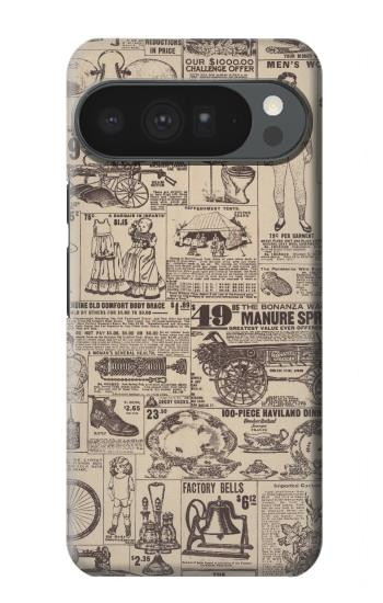 S3819 Retro Vintage Paper Case For Google Pixel 10 Pro XL