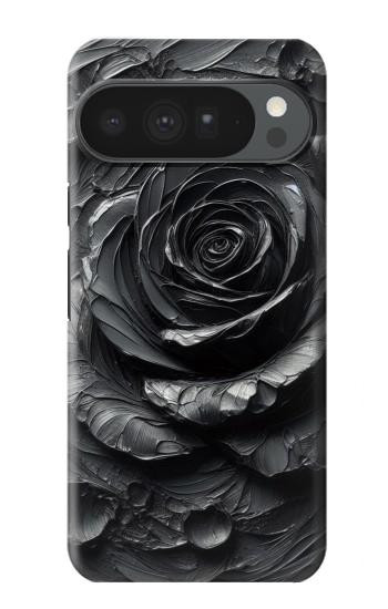 S3969 Black Rose Hard Brush Stroke Case For Google Pixel 10 Pro XL