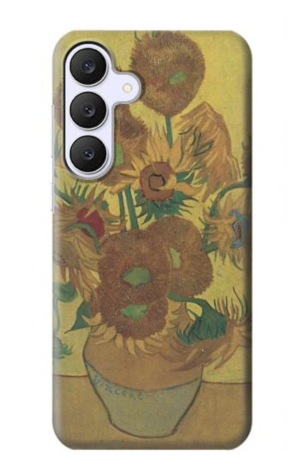 S0214 Van Gogh Vase Fifteen Sunflowers Case For Samsung Galaxy S25 FE S0214 Van Gogh Vase Fifteen Sunflowers Case For Samsung Galaxy S25 FE
