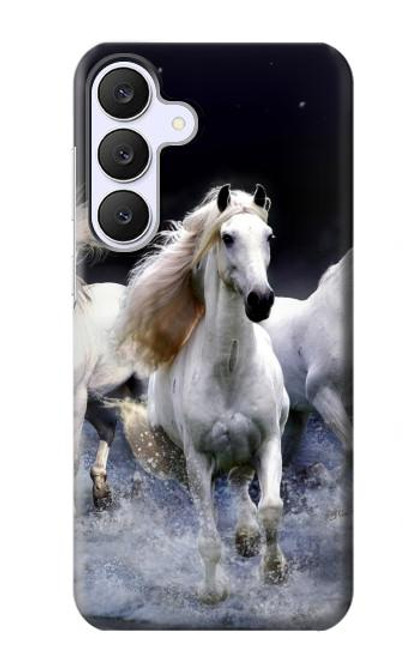 S0246 White Horse Case For Samsung Galaxy S25 FE S0246 White Horse Case For Samsung Galaxy S25 FE