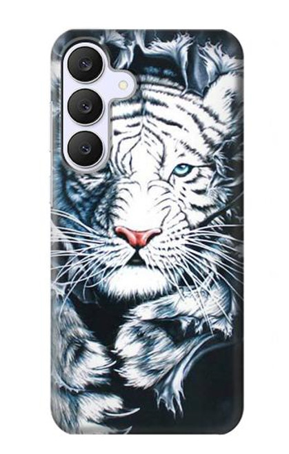 S0265 White Tiger Case For Samsung Galaxy S25 FE S0265 White Tiger Case For Samsung Galaxy S25 FE
